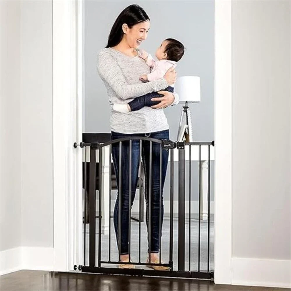 Easy Step Arched Décor Walk Thru Baby Gate, Includes 4-Inch Extension Kit,4 Pack